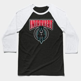 Introvert Wolf Baseball T-Shirt